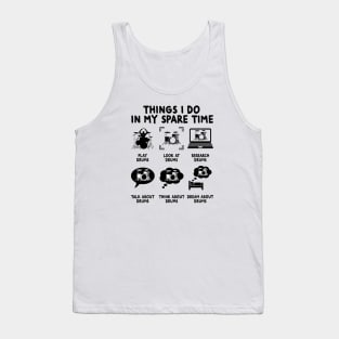 Things I Do In my Spare Time Drums Drumming Drums Tank Top